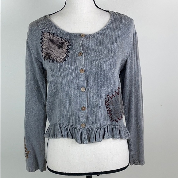 Sacred Threads Tops - ⭐️Sacred Threads crop patchwork boho lagenlook top